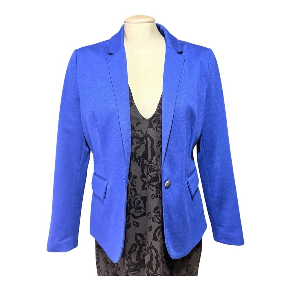 Jules & Leopold Vibrant Blue Women's Blazer - Picture 2 of 6